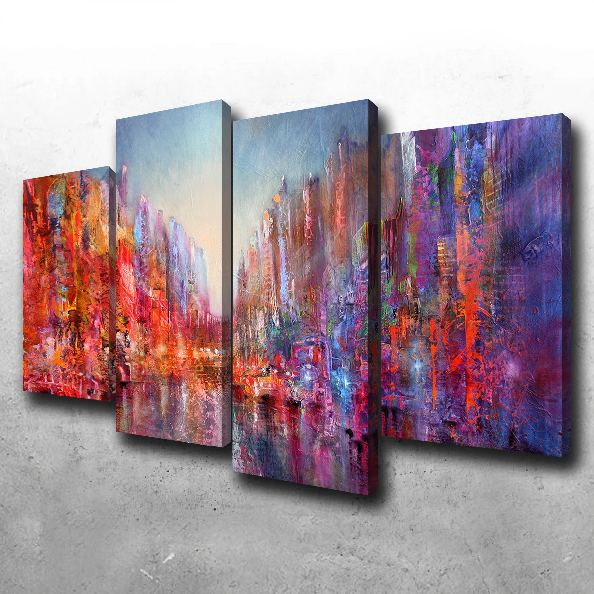 Exquisite Stadt am Fluss Wall Art by Annette Schmucker