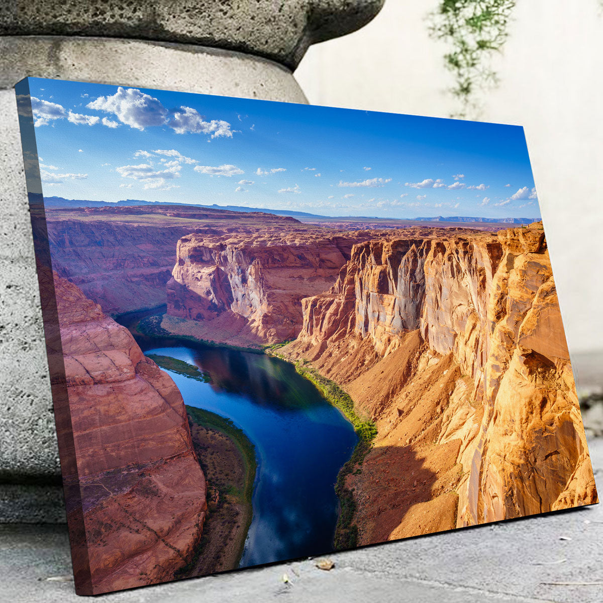 Stunning Grand Canyon with Colorado River Wall Art - Museum Quality