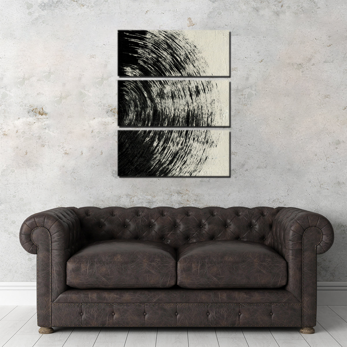 Stunning Black Circle Abstract Wall Art by Evgeny Vetrov