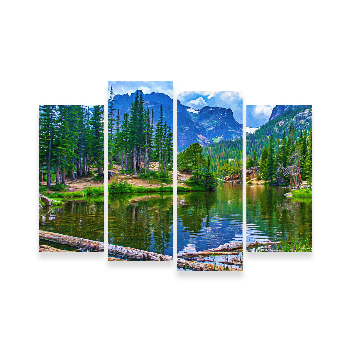 Dreamy Lake Wall Art by Denise Dundon - Premium Museum Quality