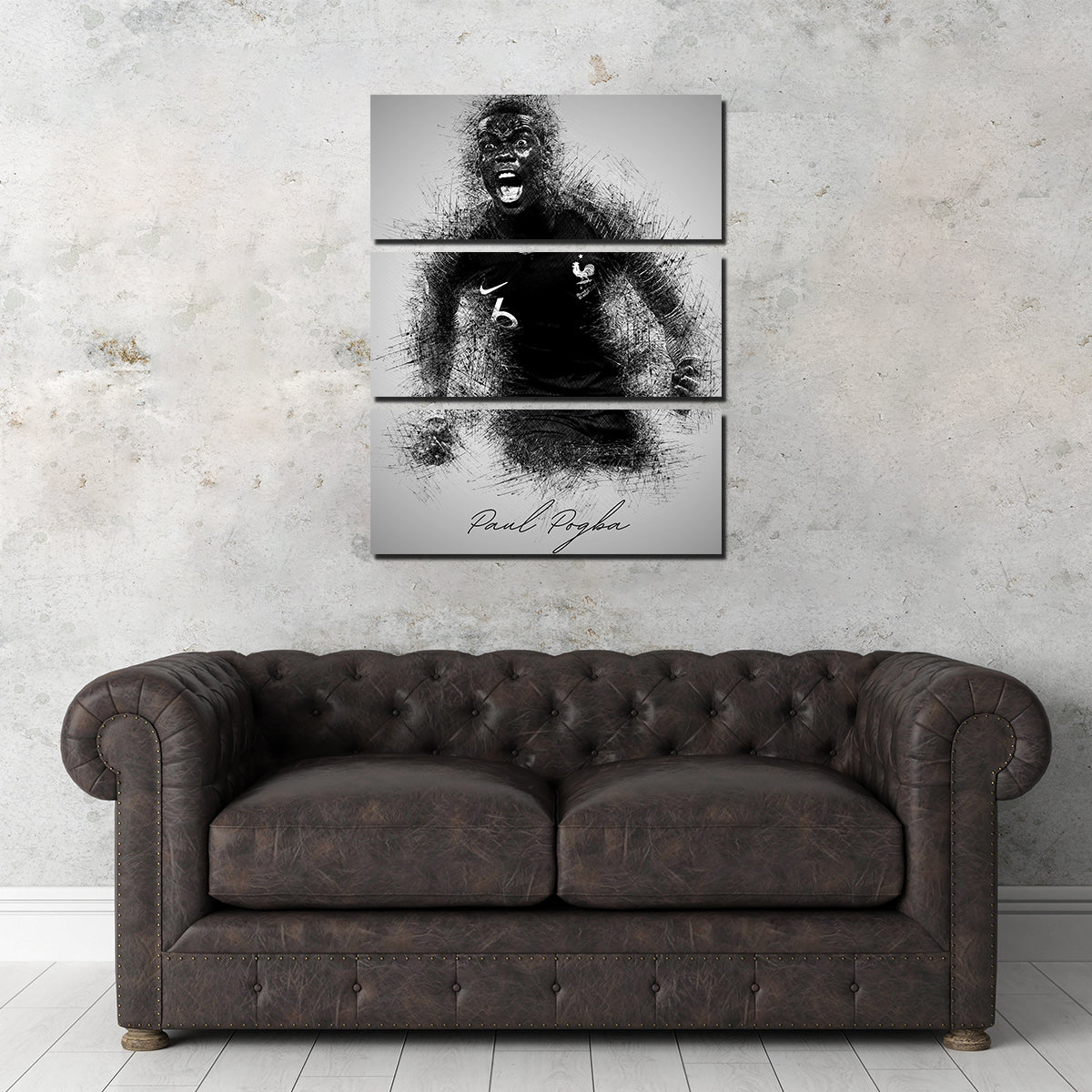 Exclusive Paul Pogba Wall Art - Premium Decor for Fans