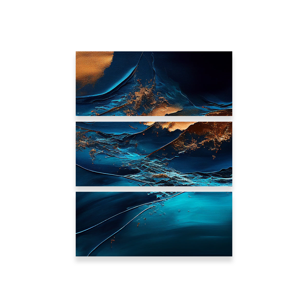 Stunning Coastal Abstract Series 2 Wall Art by Jennifer Hotai