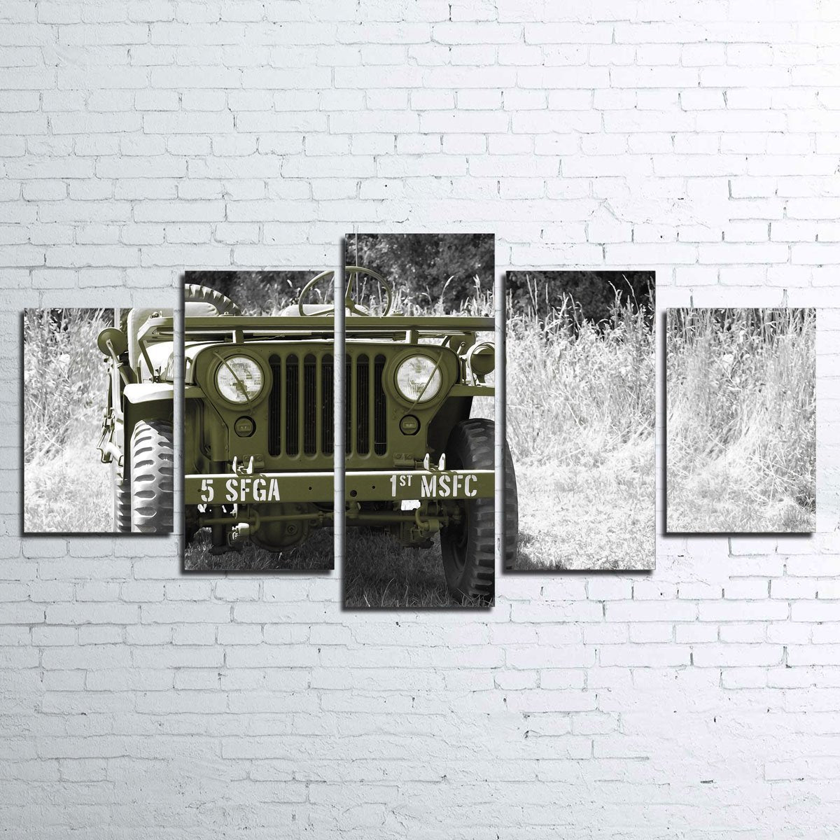 Authentic Jeep Willys Military-Inspired Wall Art for Home Decor