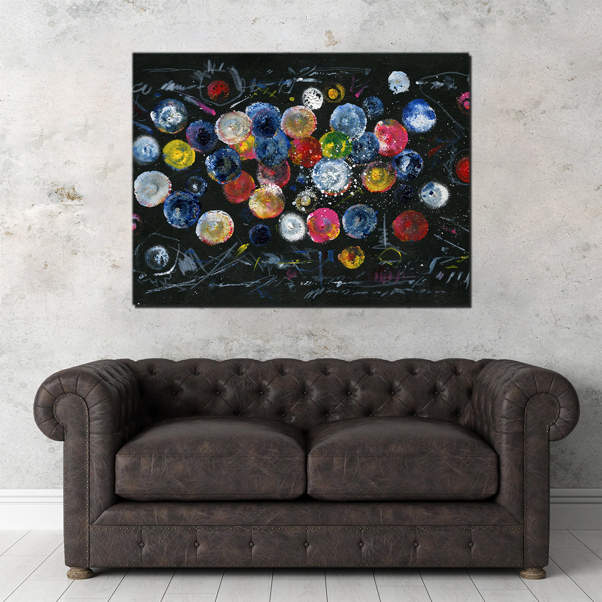 Stunning Circle Black Wall Art by Evgeny Vetrov