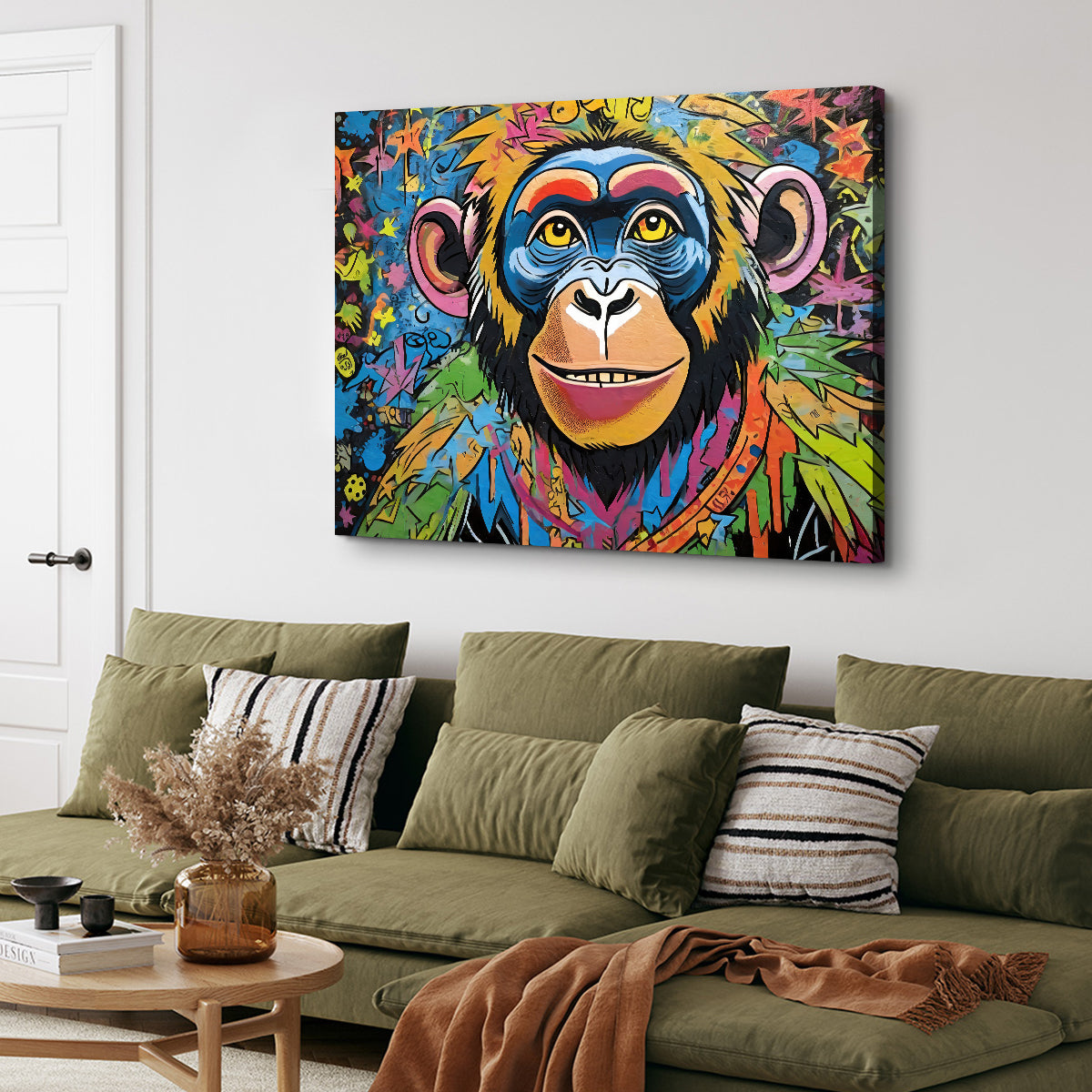 Chimp Graffiti Wall Art - Stunning Stephen Chambers Creation