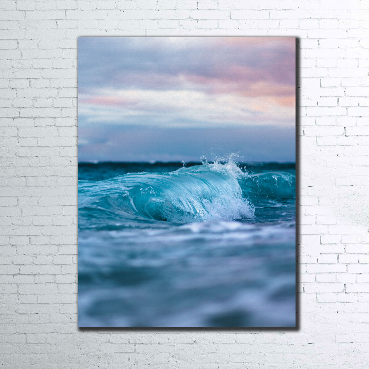 Stunning Blue Waves Wall Art by Lucas Moore