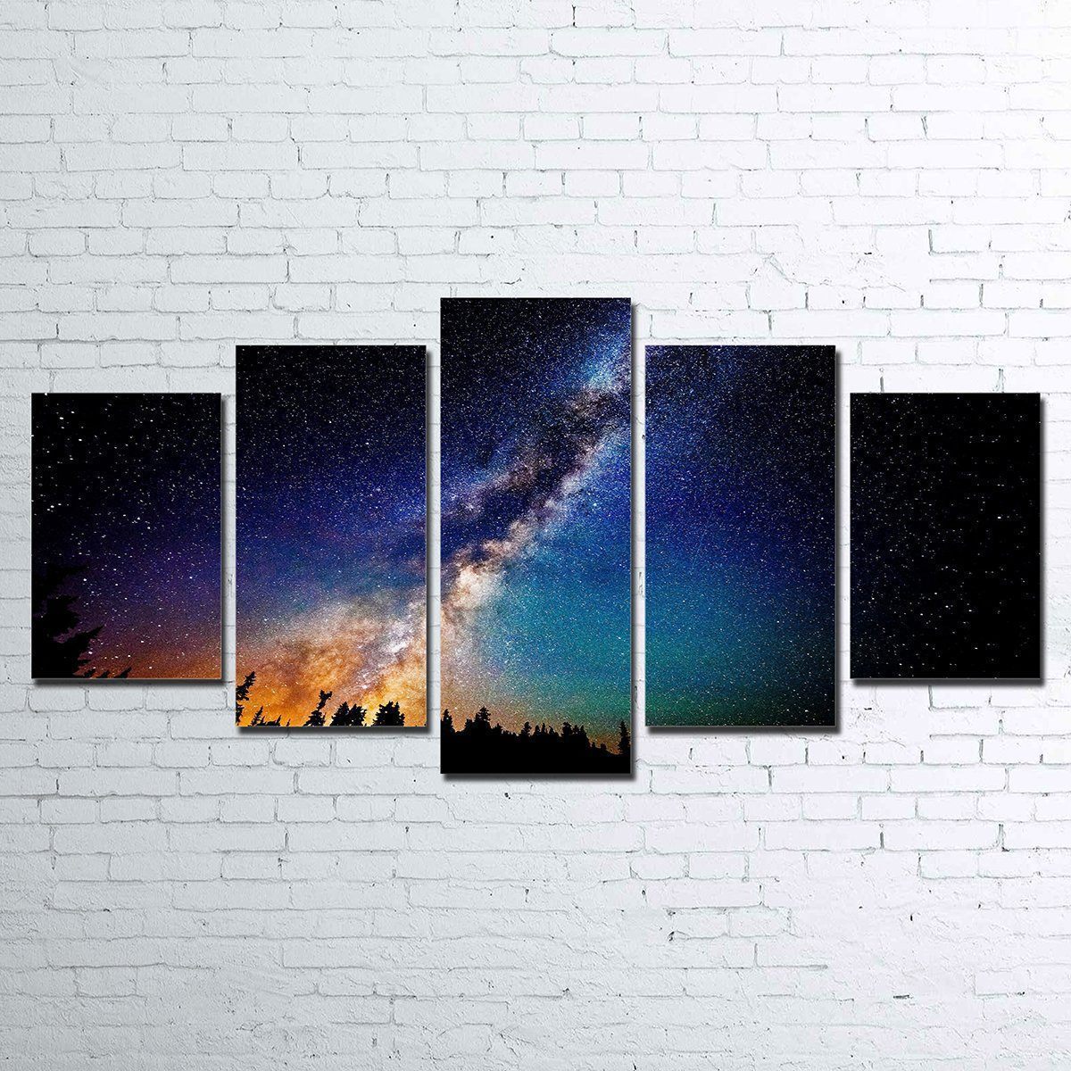 Stunning Milky Way Wall Art - Museum-Quality Canvas on Sustainable Pine Frames