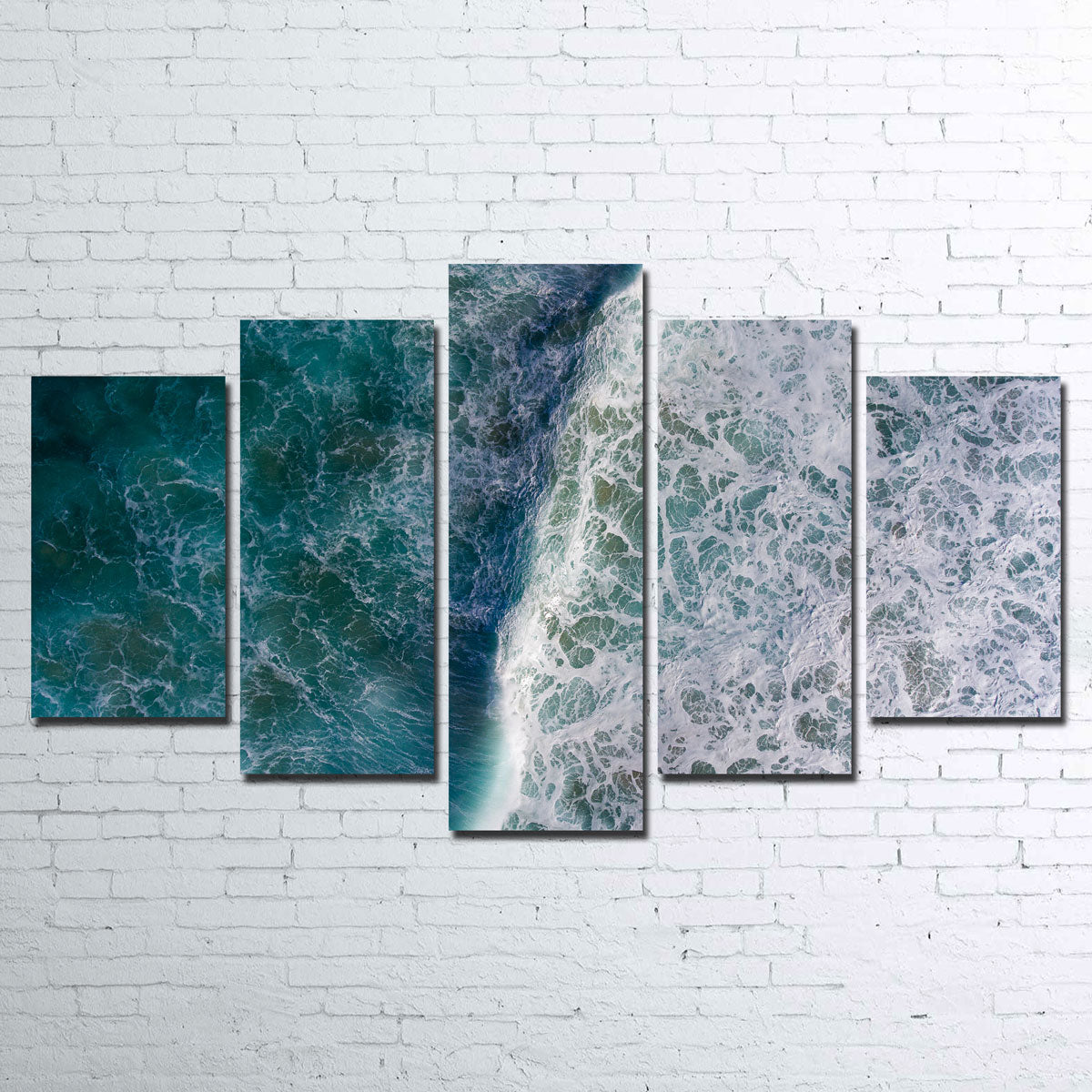 Stunning Blue Wave Wall Art by Karolis Janulis