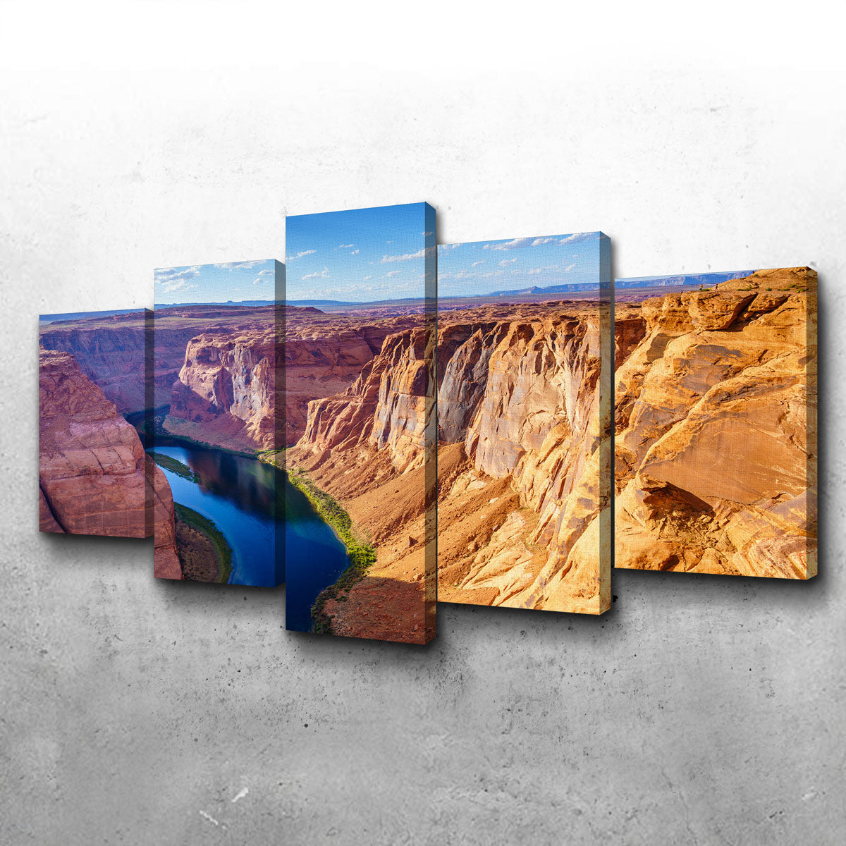Stunning Grand Canyon with Colorado River Wall Art - Museum Quality