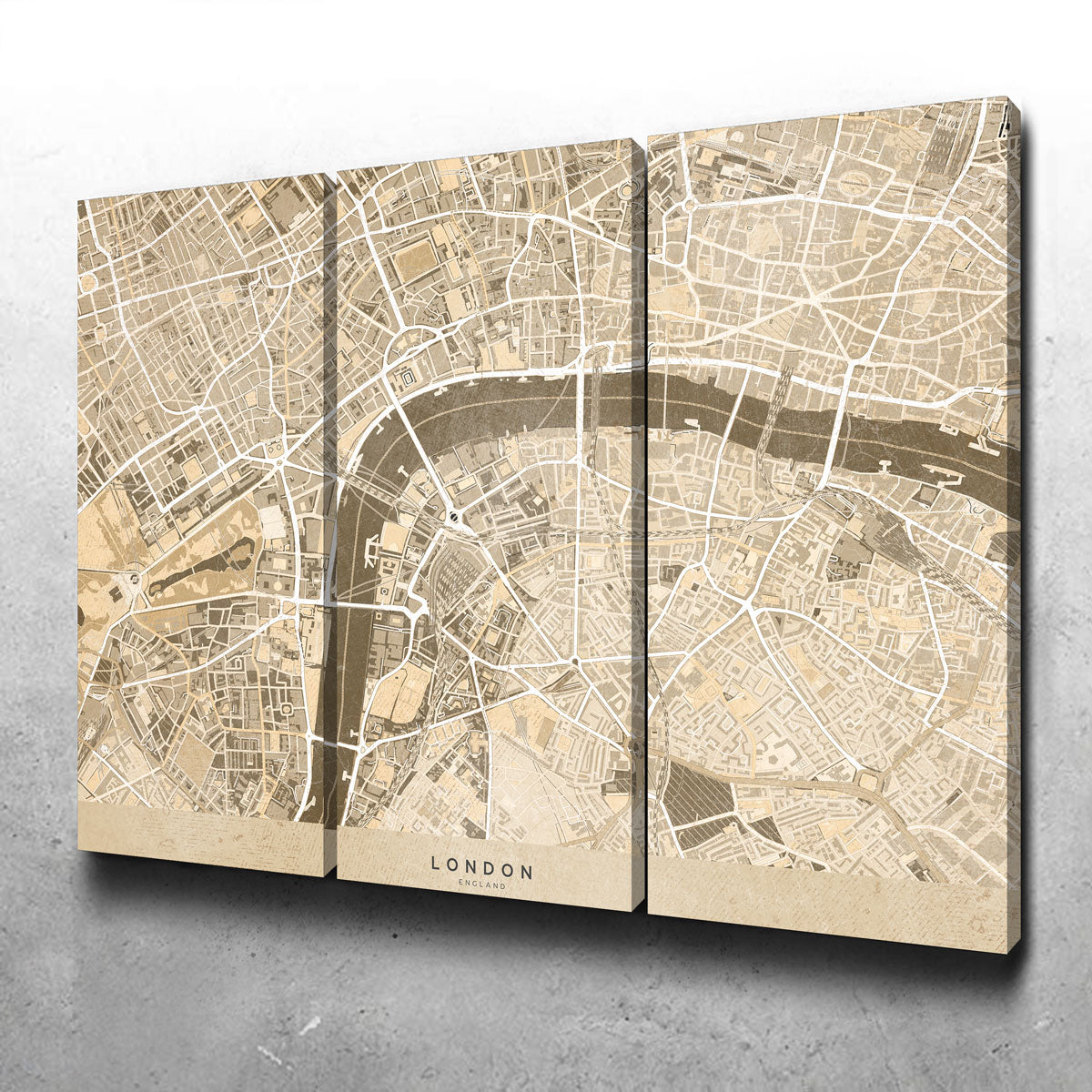 Stunning London Map 3 Wall Art by Blursbyai
