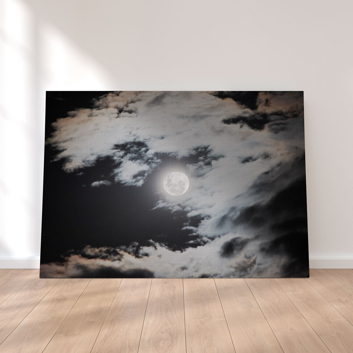 Stunning Full Moon Behind Clouds Wall Art by Sofia Leite Fonseca