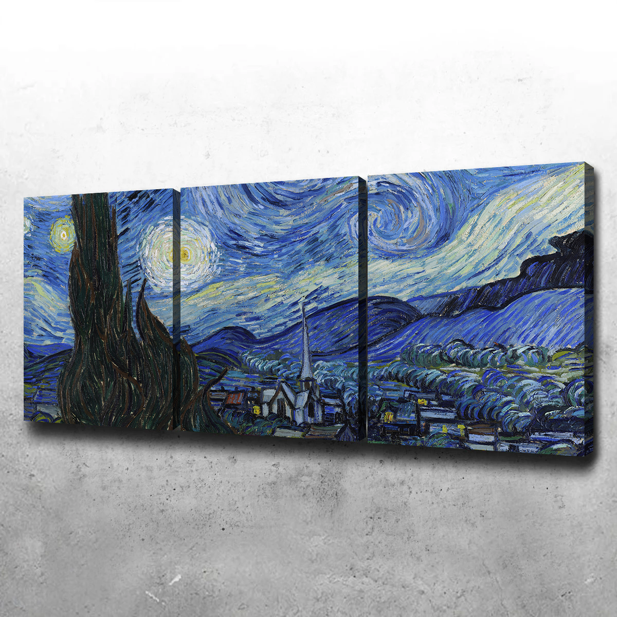 Enchanting Starry Night Wall Art - Premium Canvas for Home Decor