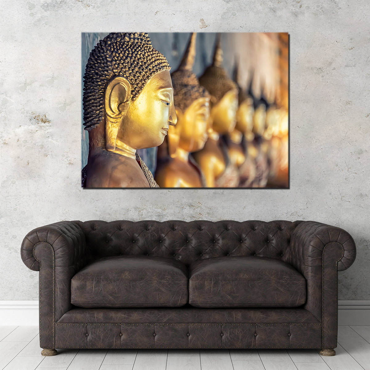 Stunning Golden Buddha Wall Art by Manjik Pictures
