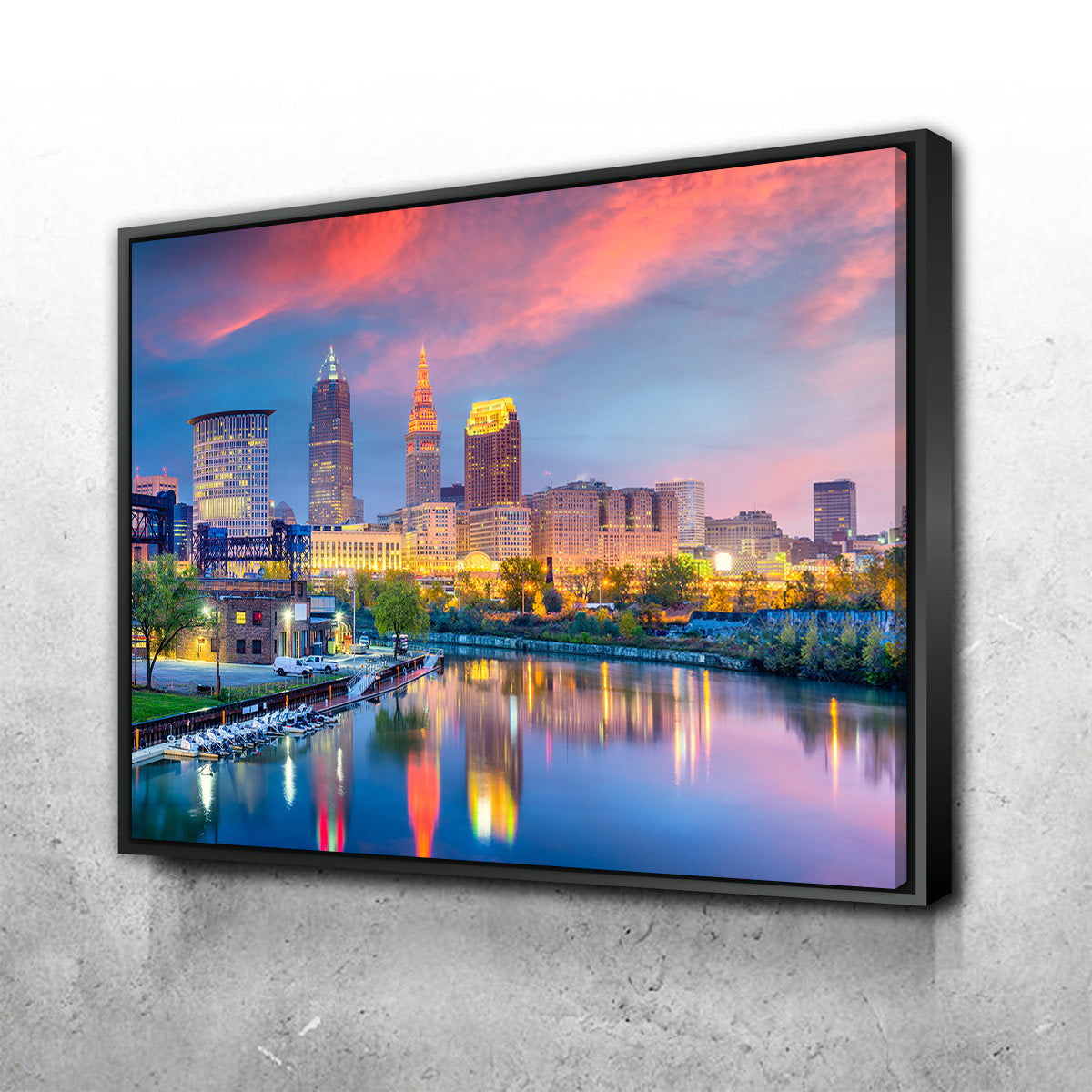 Stunning Cleveland Skyline Wall Art - Museum Quality Canvas Prints