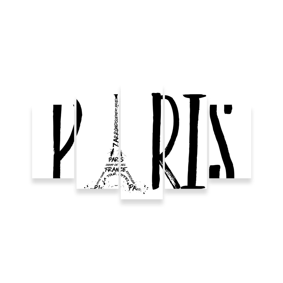 PARIS Typography Wall Art - Stunning Canvas Prints for Home Decor