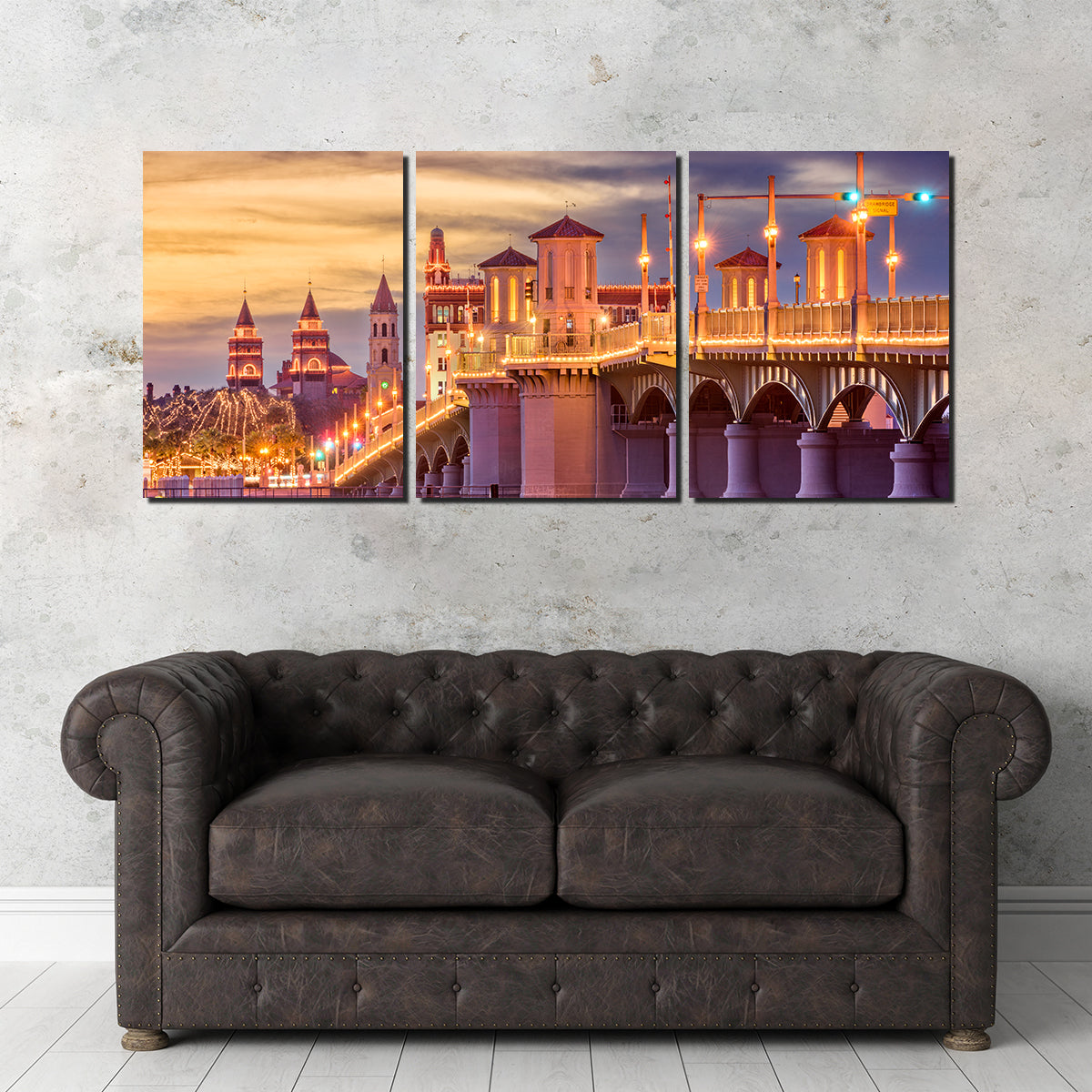St. Augustine - Bridge of Lions Stunning Wall Art for Home Decor