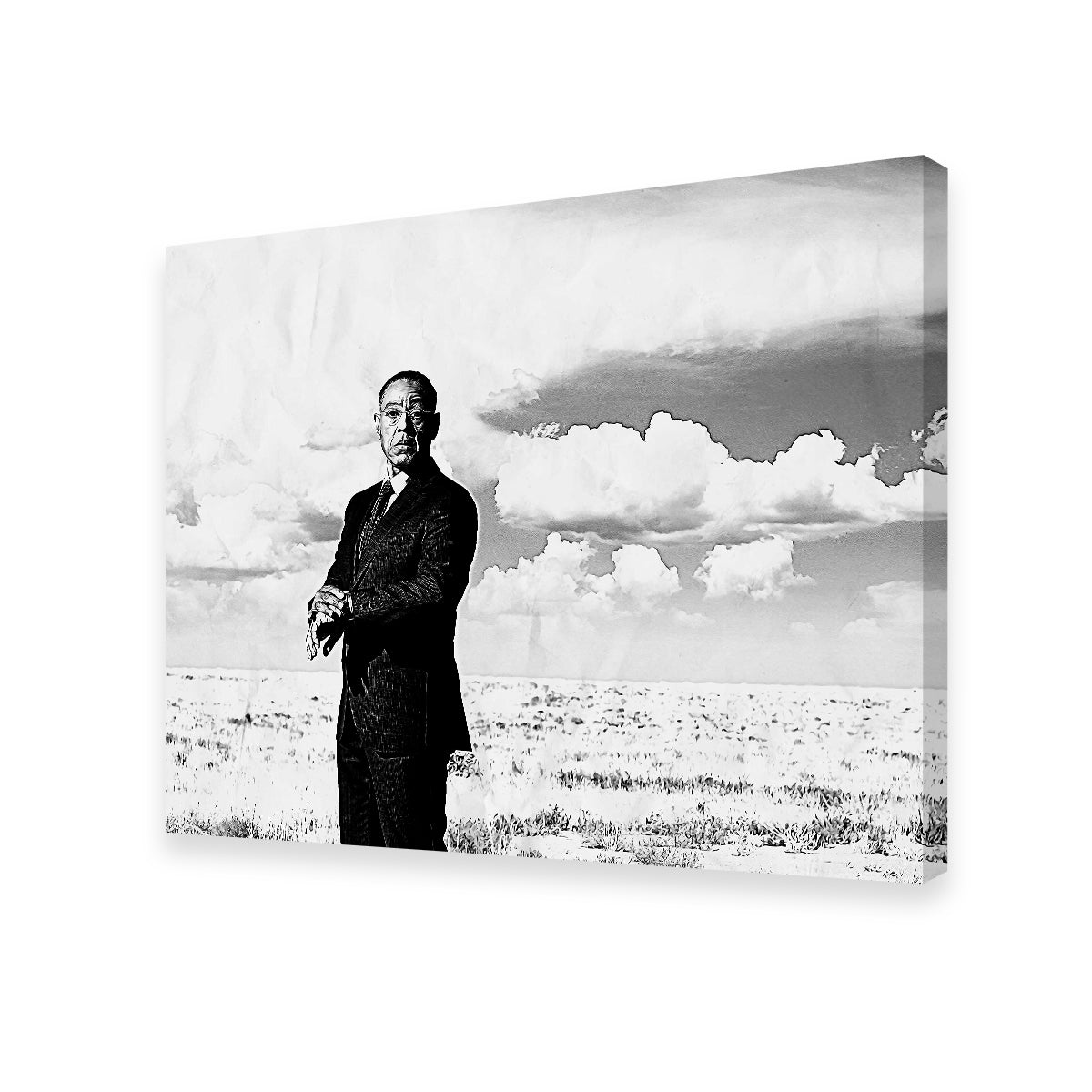 Stunning Gus Fring Grayscale Wall Art for Home Decor