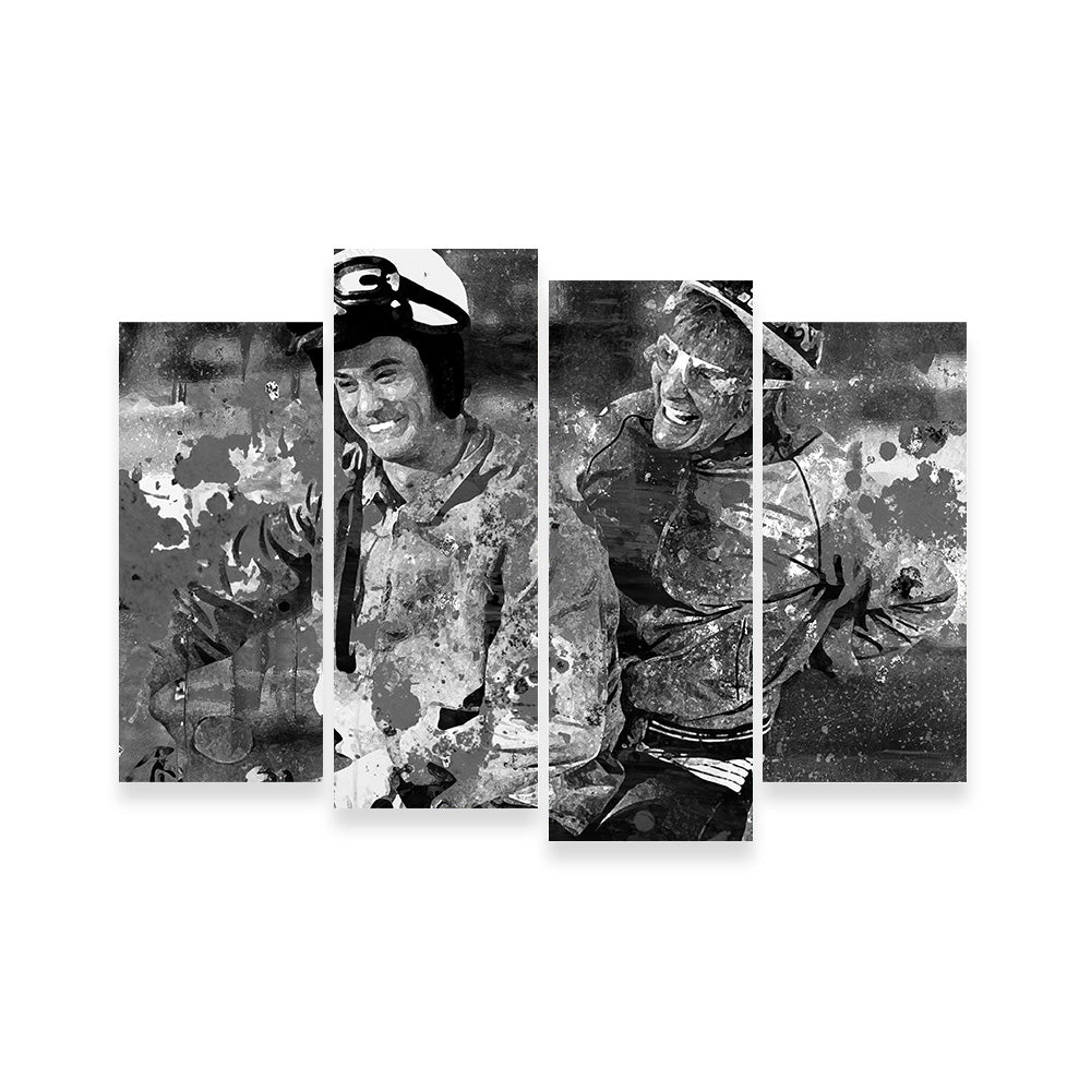 Eye - catching Dumb and Dumber Grayscale Wall Art for Stunning Decor