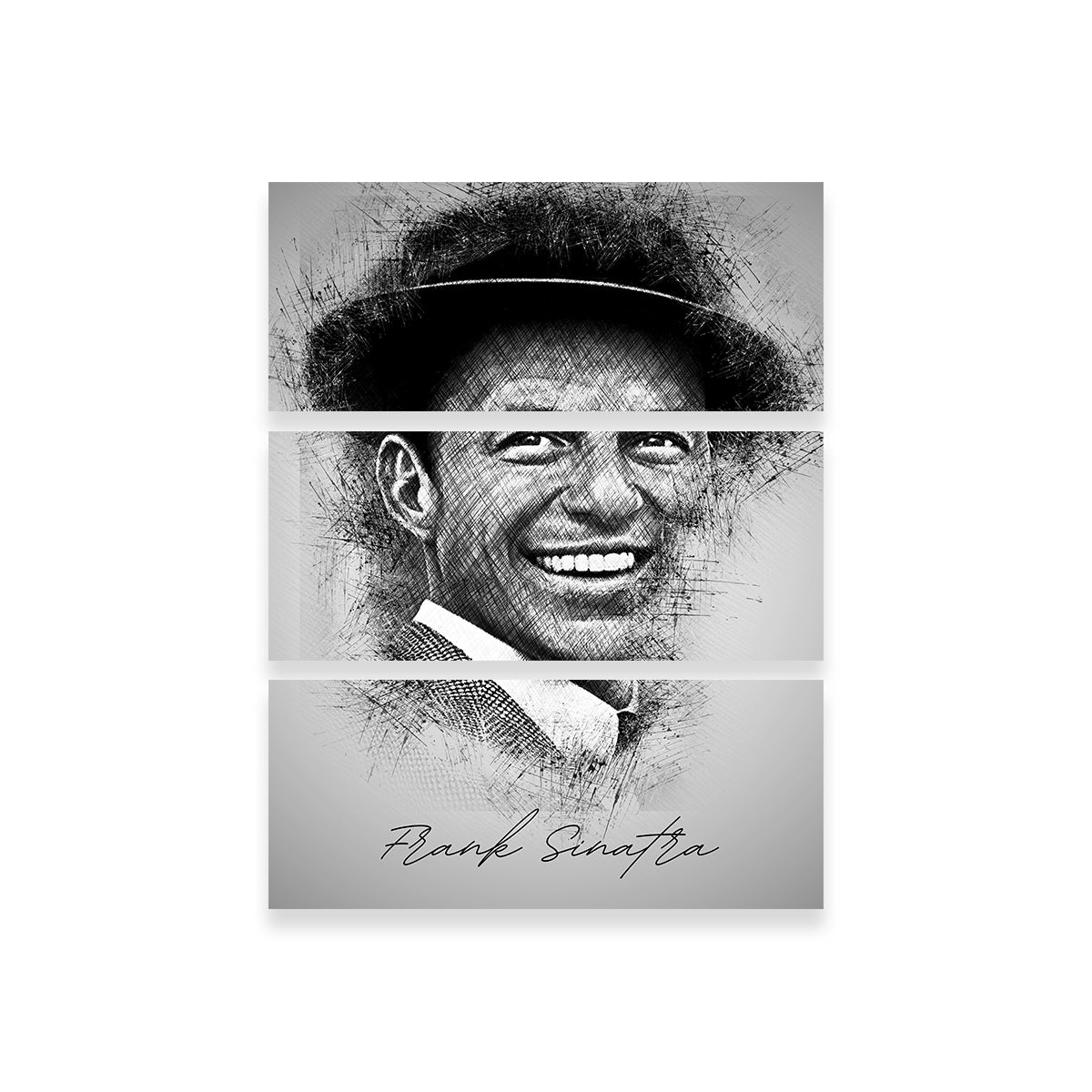 Vibrant Frank Sinatra Sketch Wall Art for Stunning Home Decor