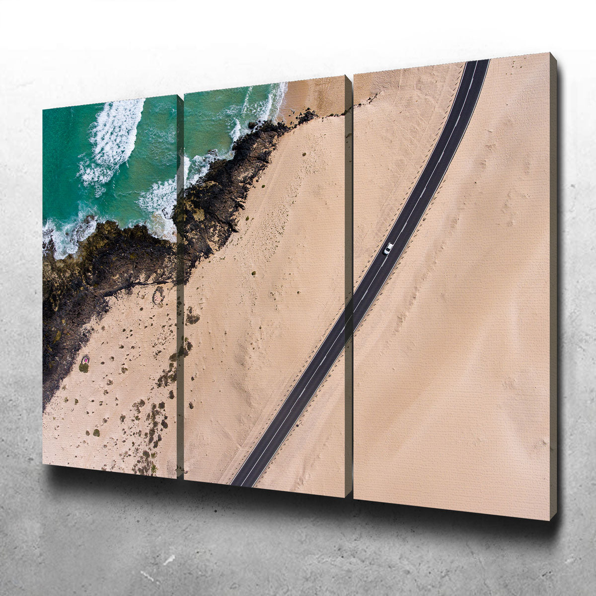 Exquisite Road and Sand Wall Art by Karolis Janulis