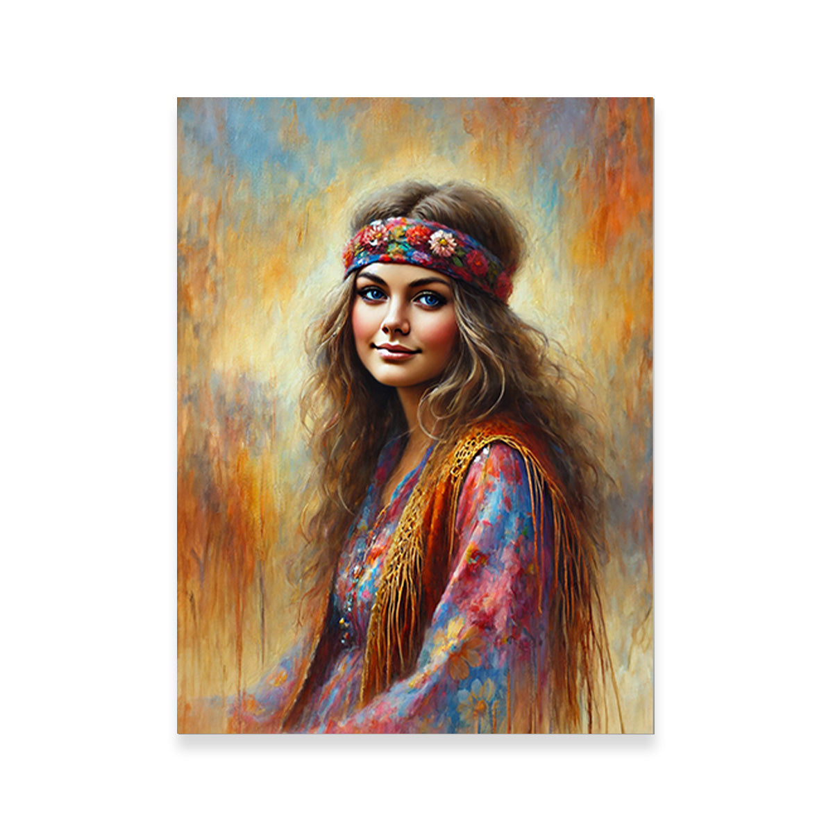 Stylish Hippie-Inspired Beauty Wall Art for Home Decor
