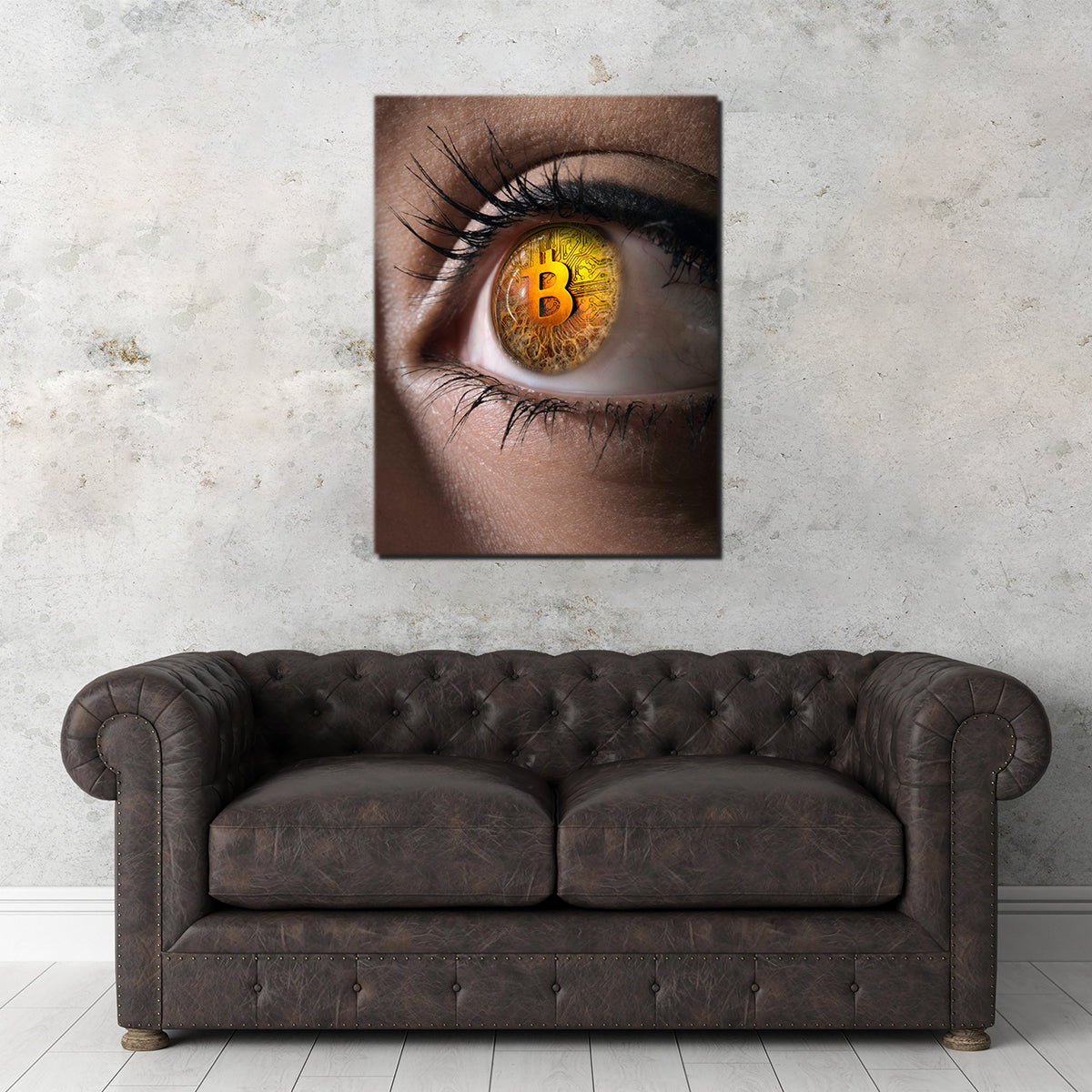 Eye - Catching Bitcoin Wall Art for Modern Spaces