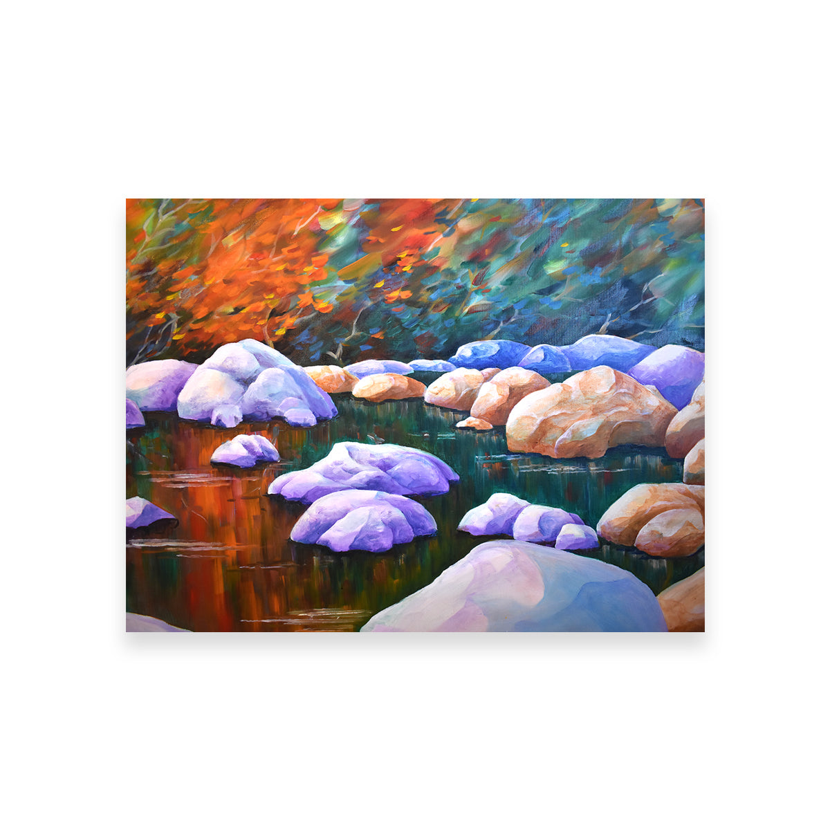 River's Quiet Moment Exquisite Wall Art by Gerry Segismundo