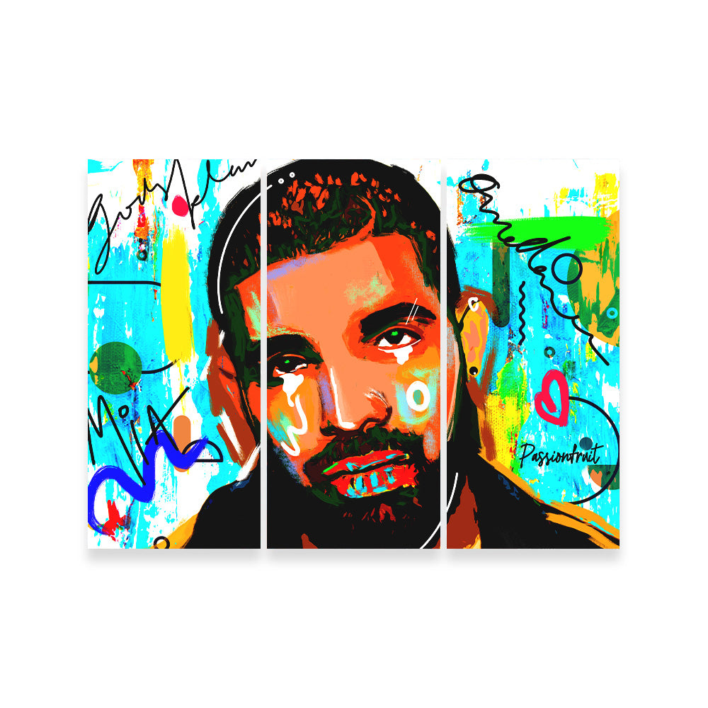 Unique Drake Graffiti Wall Art by Studiodtalk