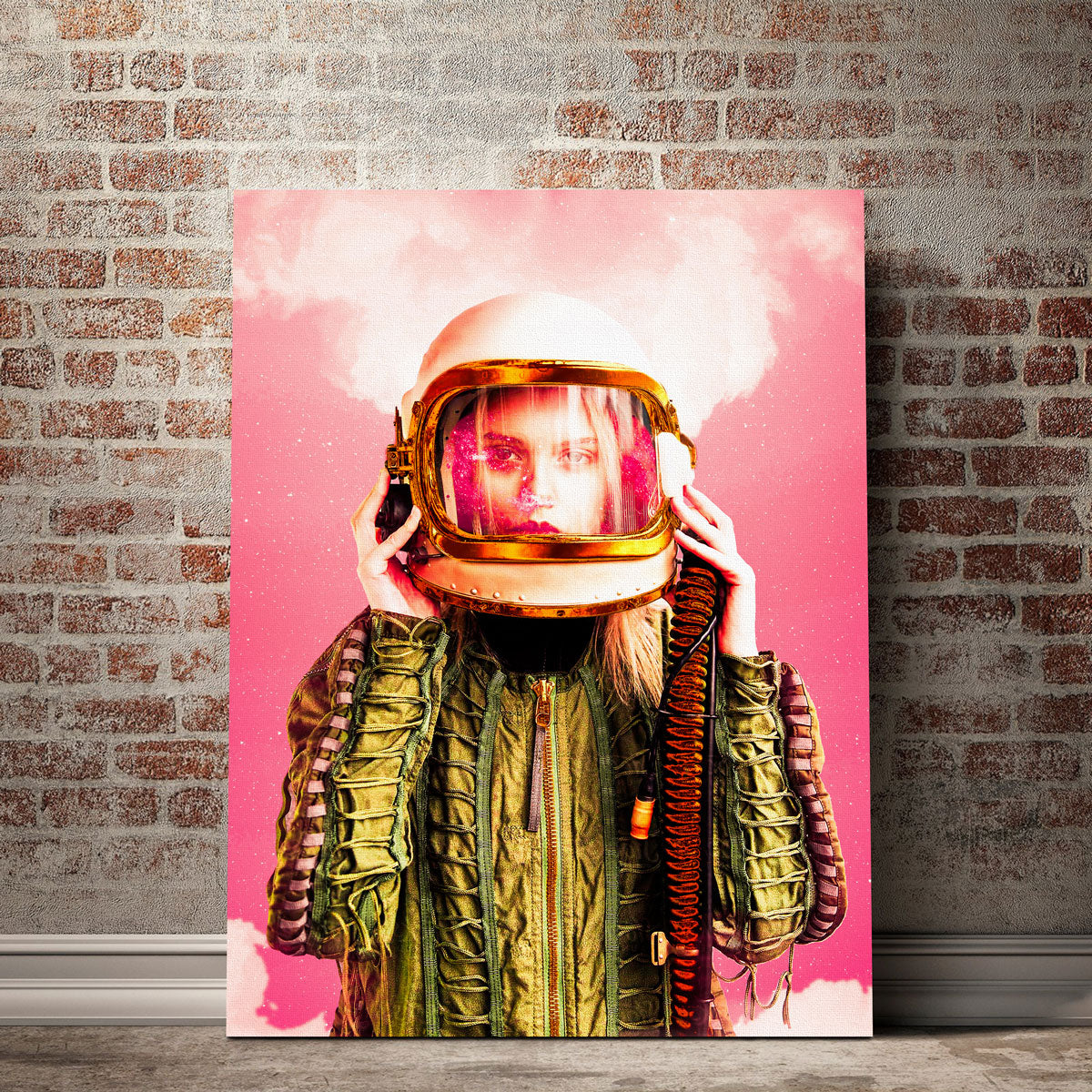 Stunning Space Girl Wall Art by Manuel Luces