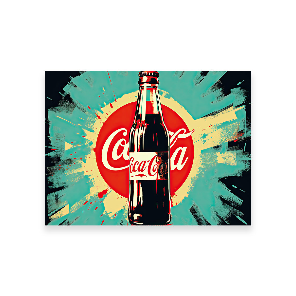 Stunning Coca Cola Bottle Wall Art by Ralph & Laura Design