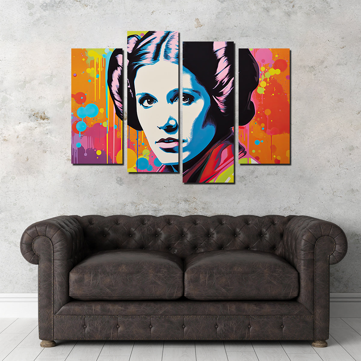 Stunning Princess Leia Wall Art by Ralph & Laura Design