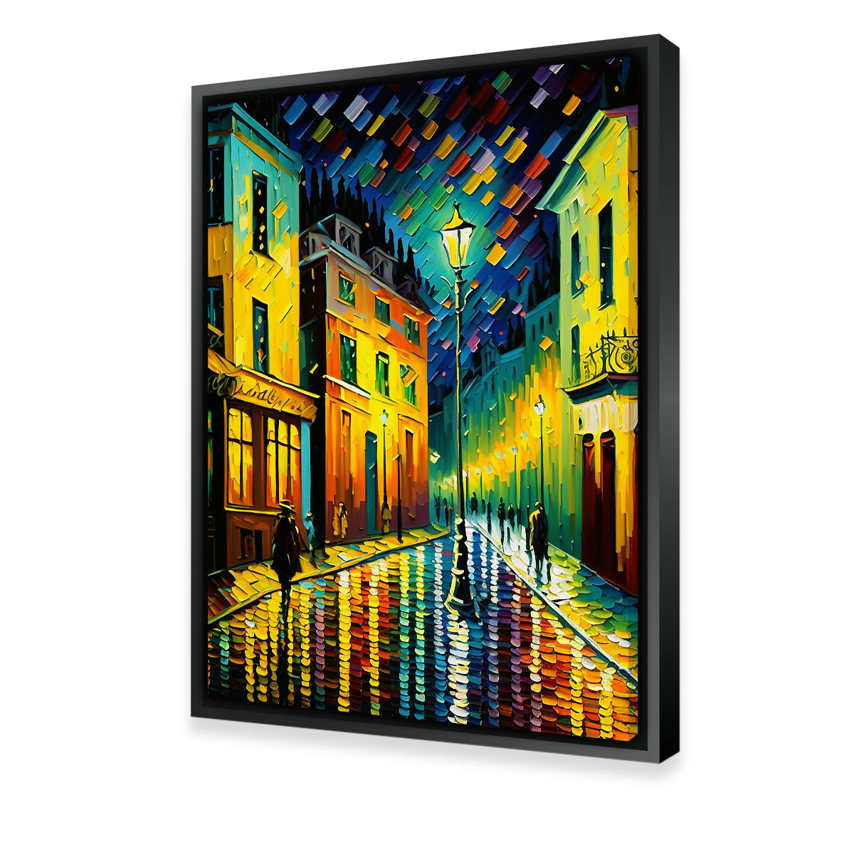 Vibrant Rainbow Row Wall Art by Jennifer Hotai