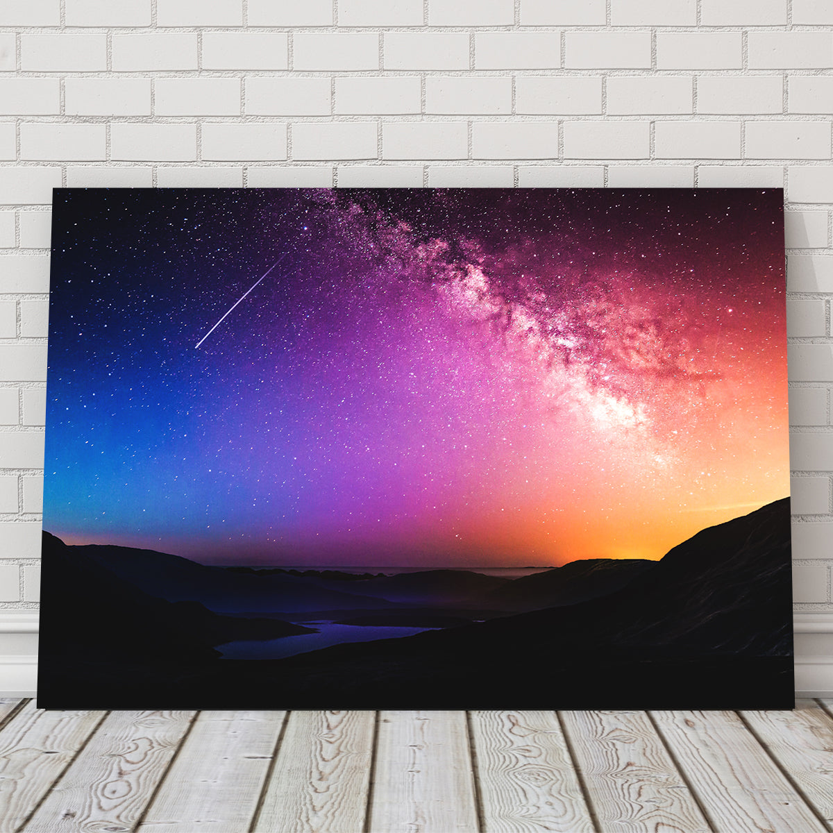 Gorgeous Rainbow Night Wall Art by George Sorin
