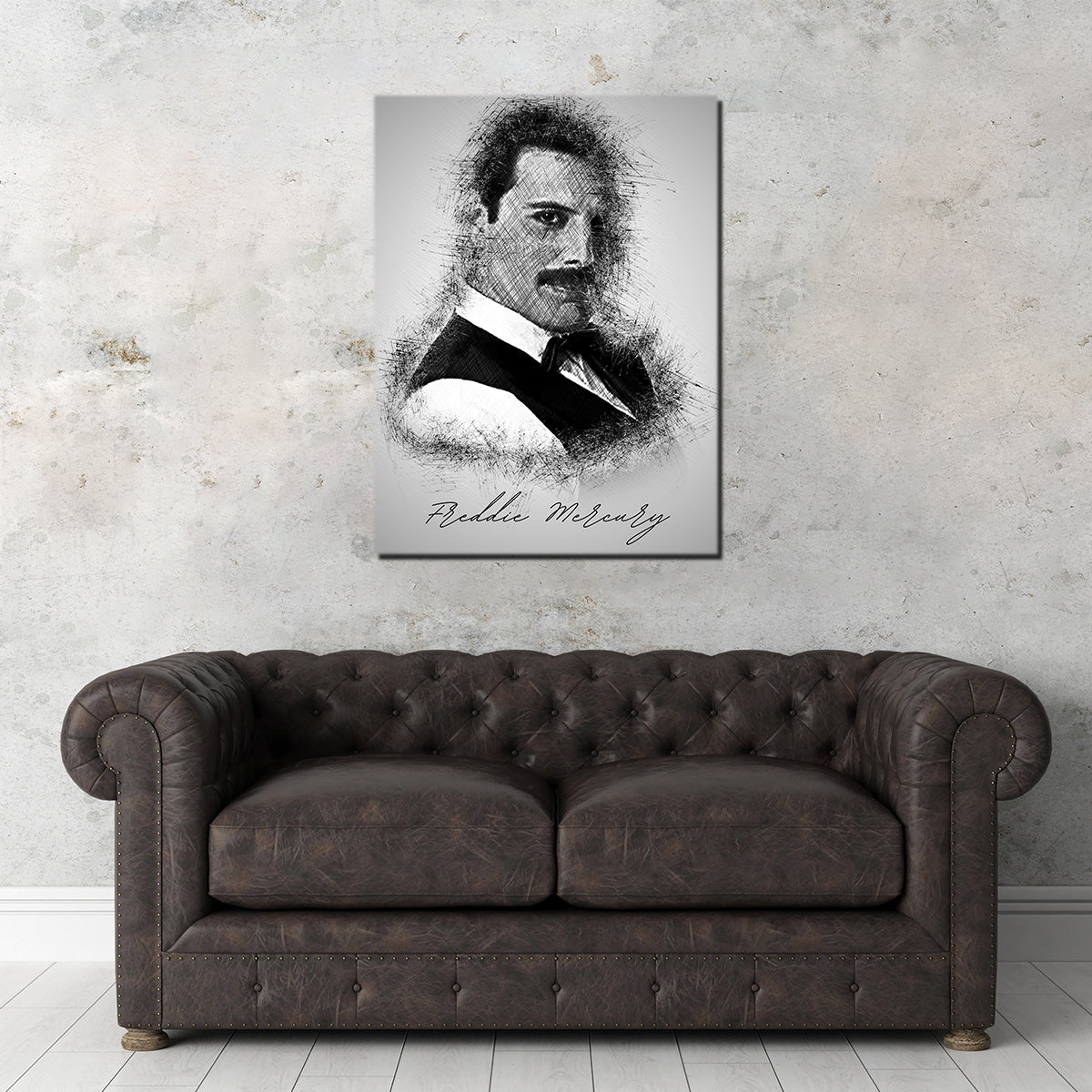 Stunning Freddie Mercury Sketch Wall Art for Your Home Decor