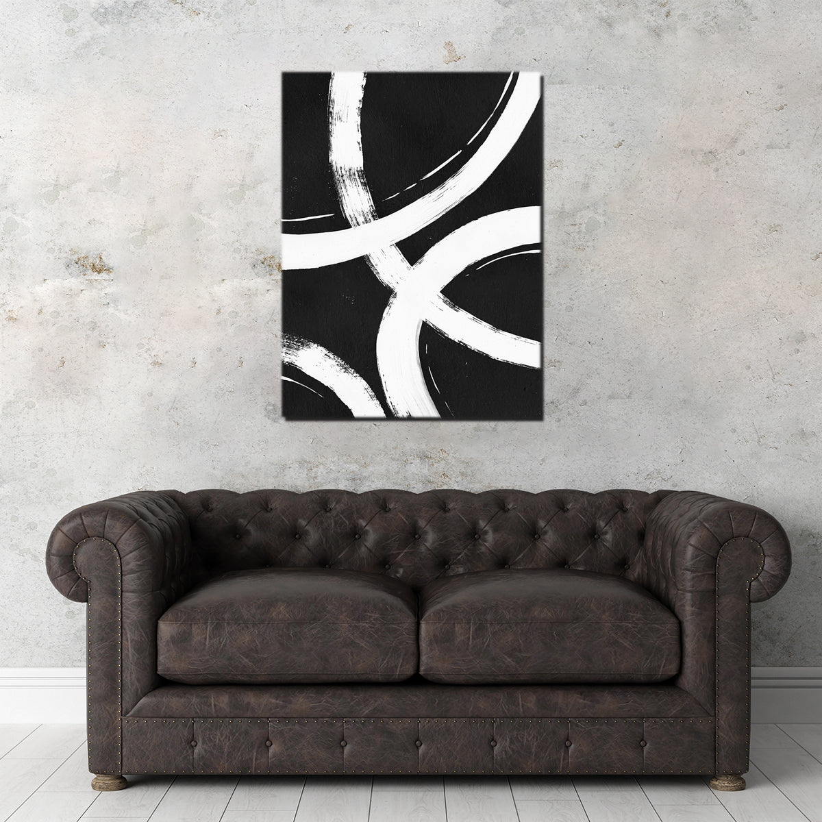 Stunning Black & White Rings Wall Art by Evgeny Vetrov