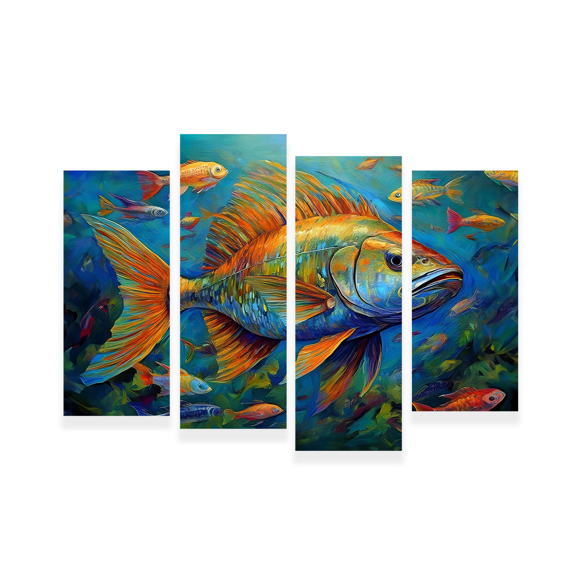 Exquisite Fish Painting Wall Art for Stunning Home Decor