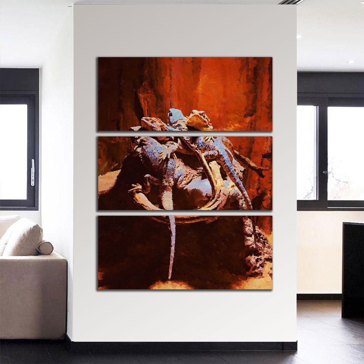 Gecko 2 Premium Painting Wall Art by Gab Fernando