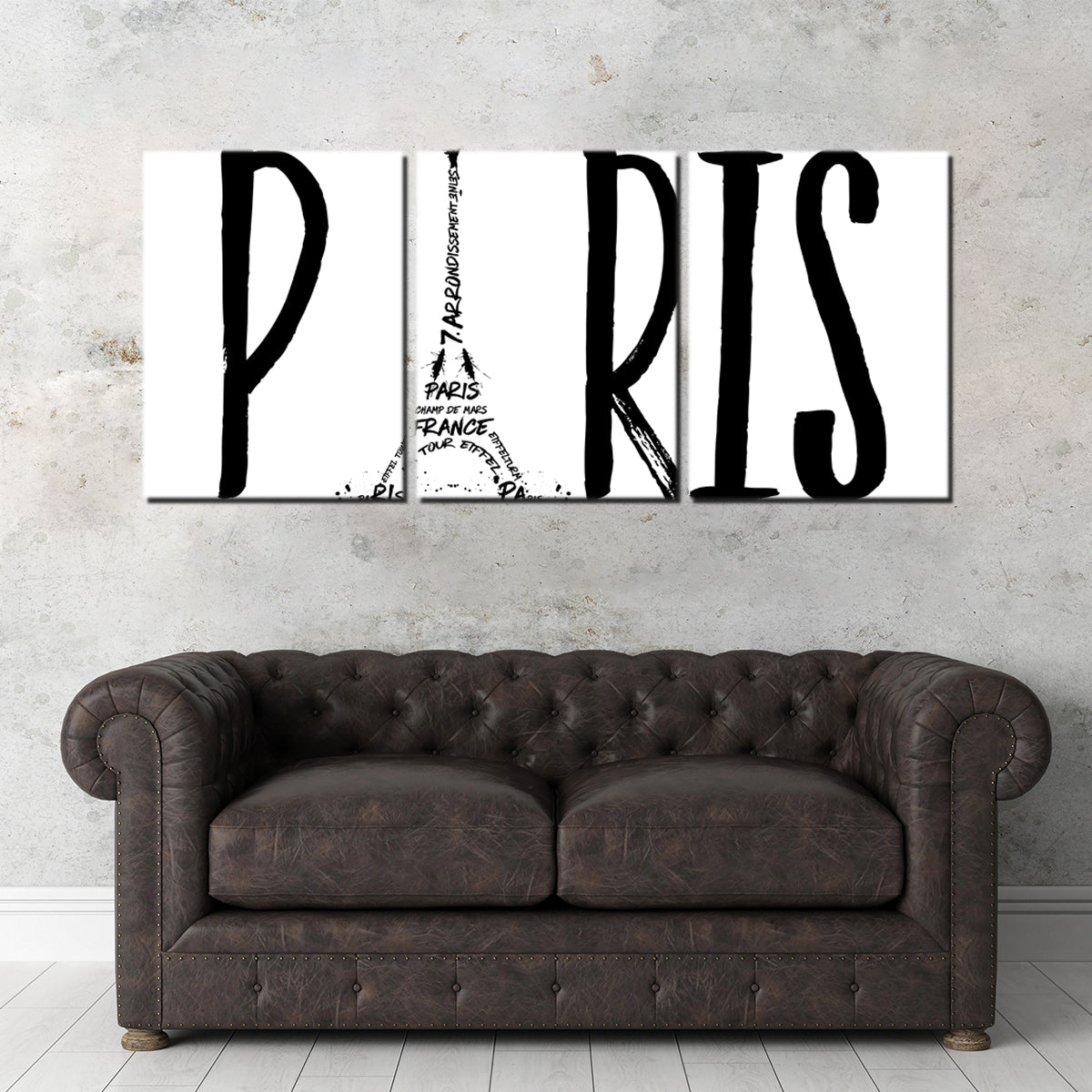 PARIS Typography Wall Art - Stunning Canvas Prints for Home Decor