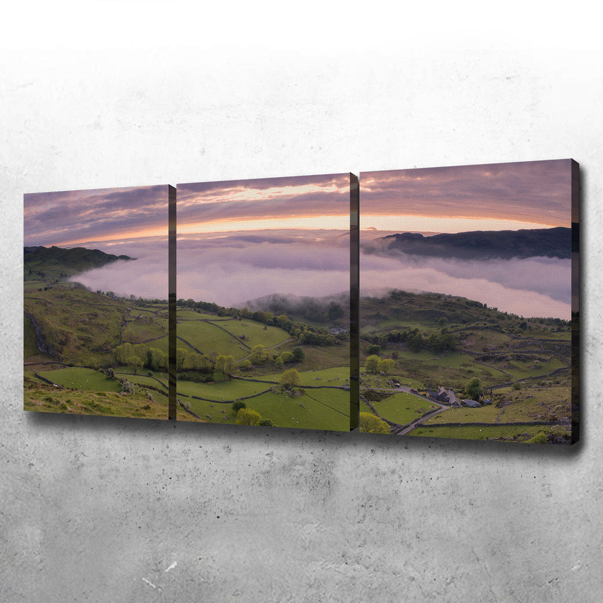 Stunning Receding Fog Wall Art by Mike Cotton
