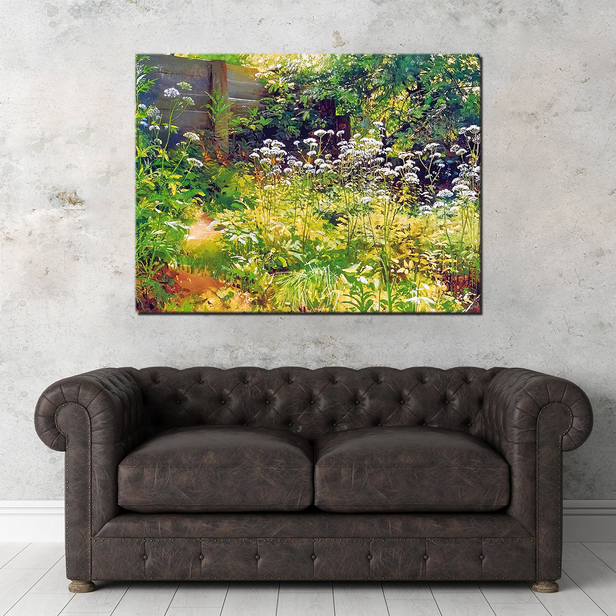 Exquisite Garden Corner Wall Art by Denise Dundon