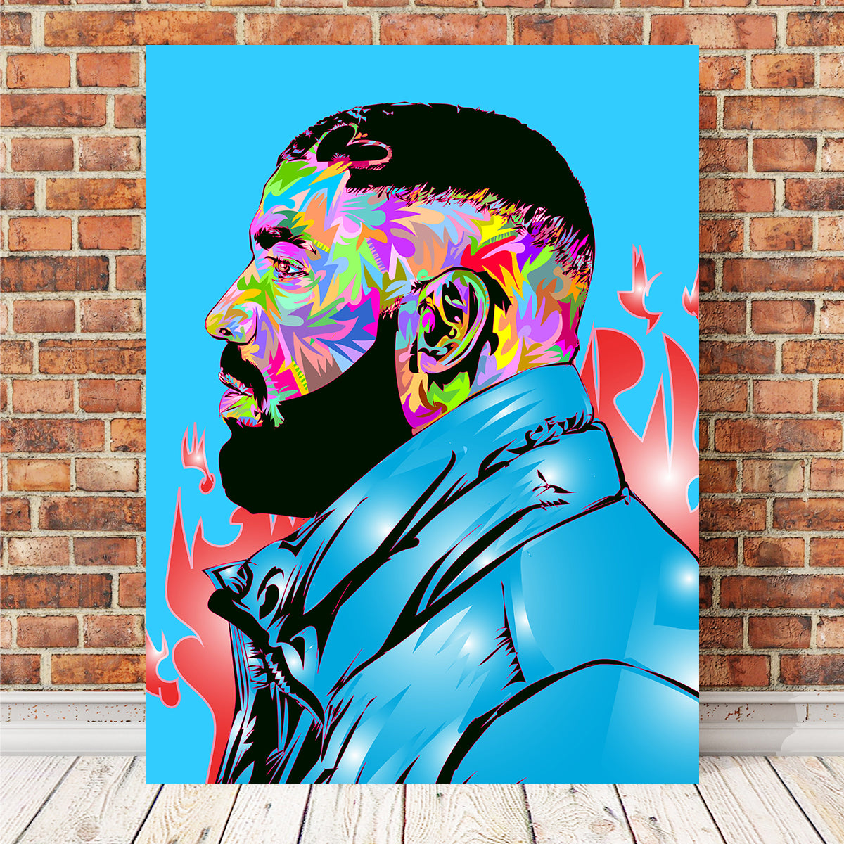 Stunning CLB Drake Wall Art - Handmade Museum-Quality Canvas Print