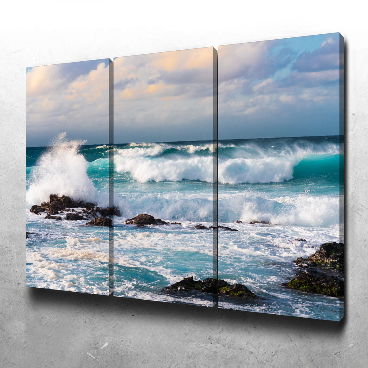 Stunning Blue Crash Wall Art by Lucas Moore