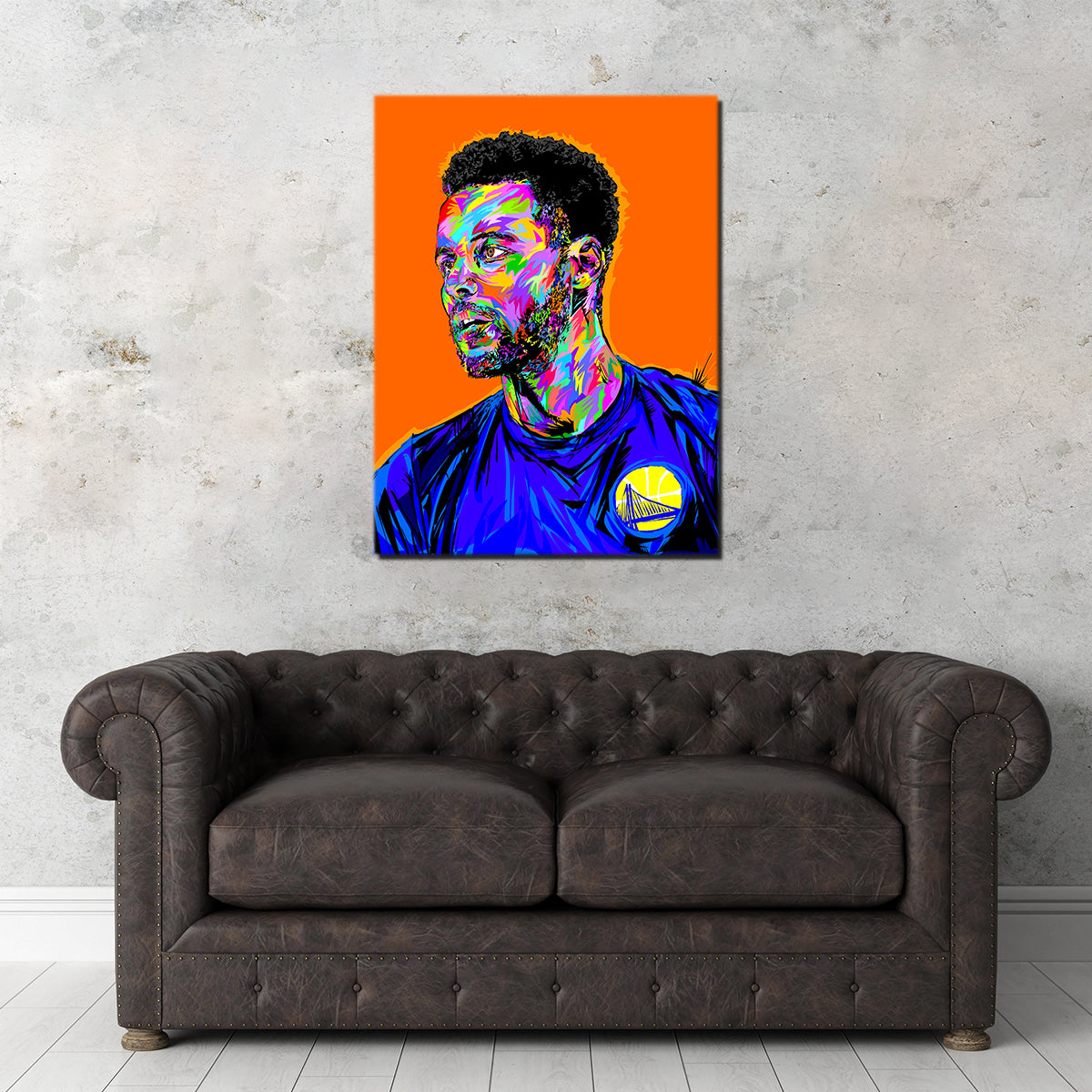Steph Curry High - Quality Wall Art for Basketball Fans