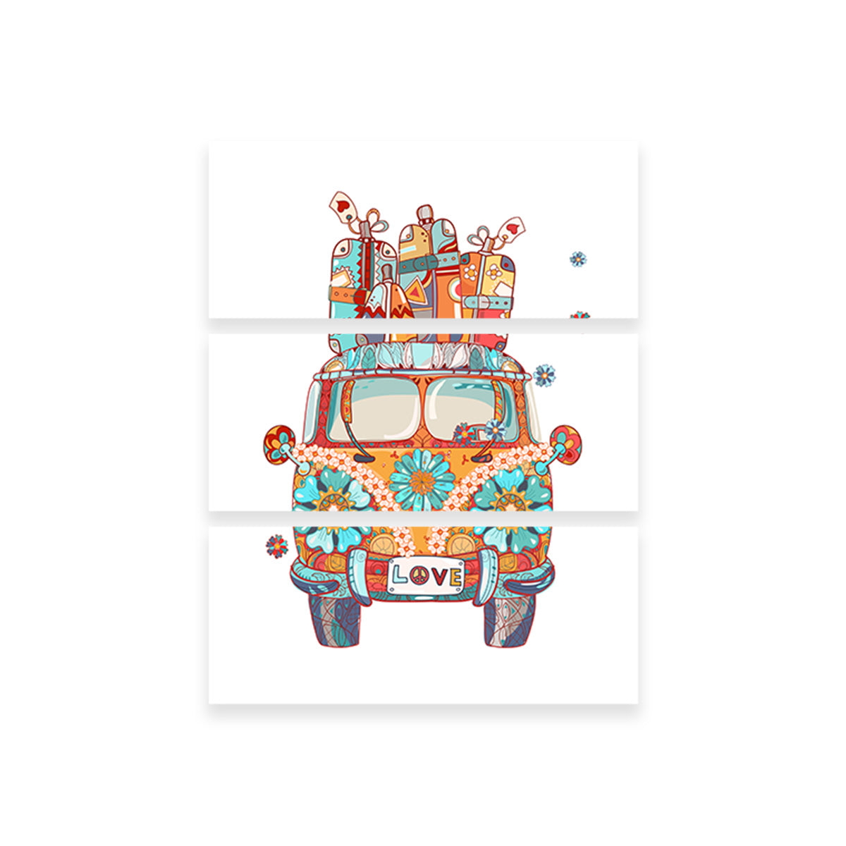 The Enchanting Love Bus Wall Art - Ideal Decor for Your Space