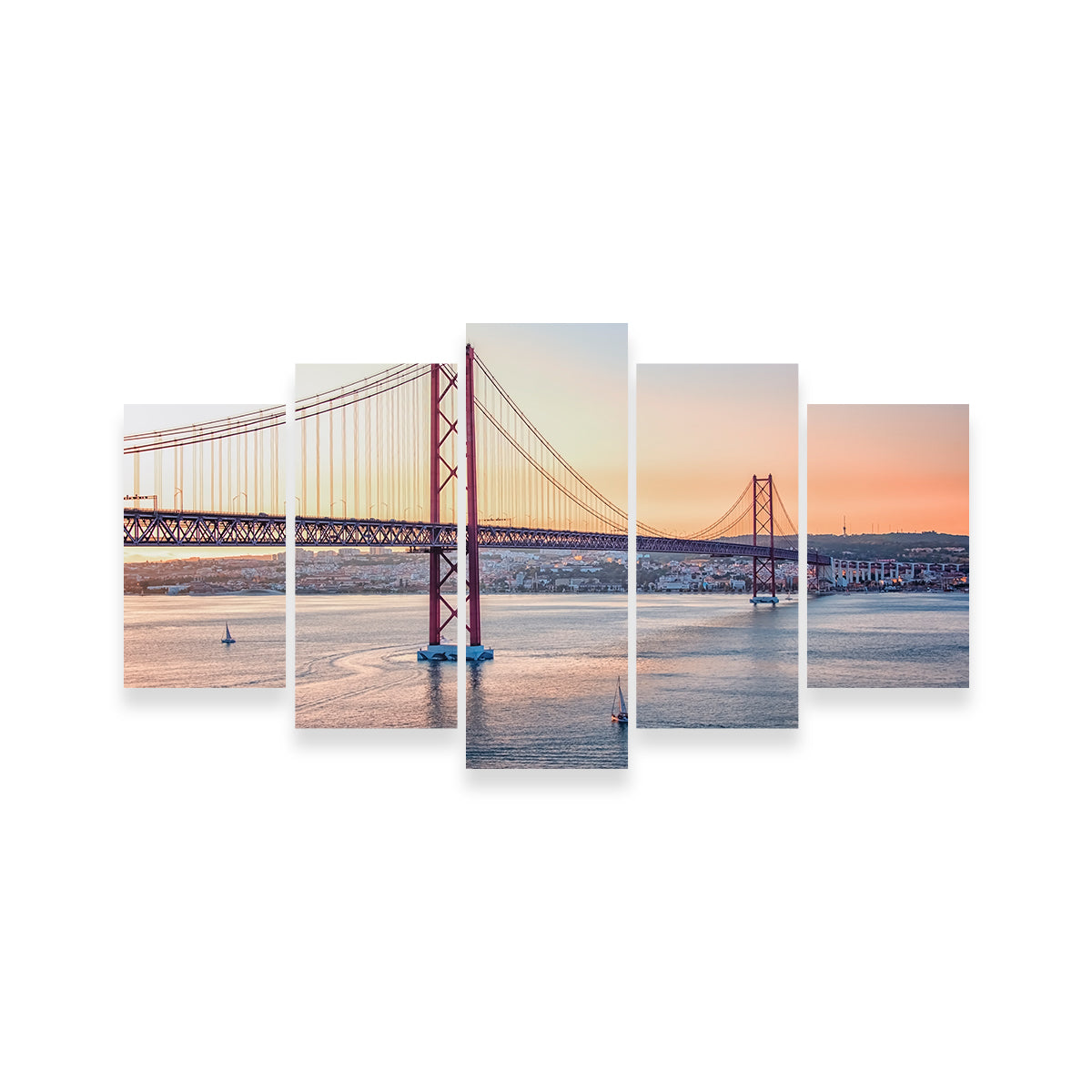 Stunning 25 de Abril Bridge Wall Art - Museum Quality Canvas Print