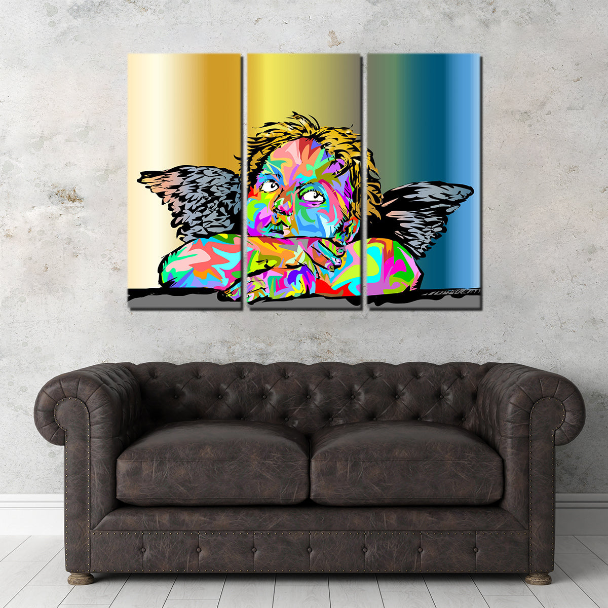 Exquisite Cherub Wall Art - Handmade with Sustainable Materials