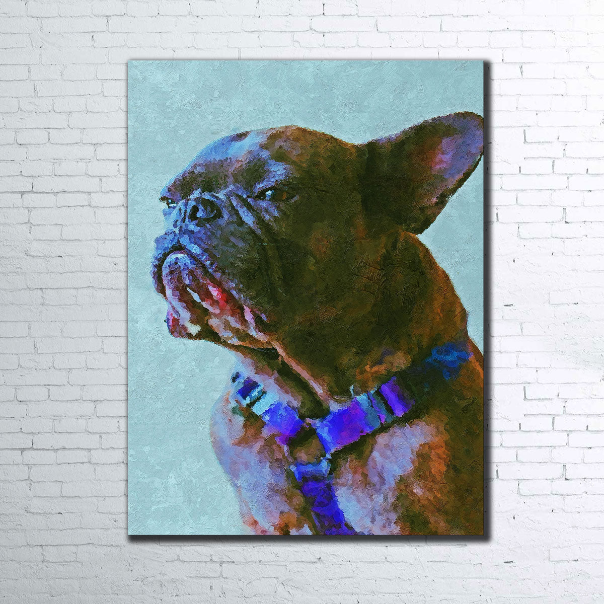 Charming Pug 2 Painting Wall Art by Gab Fernando