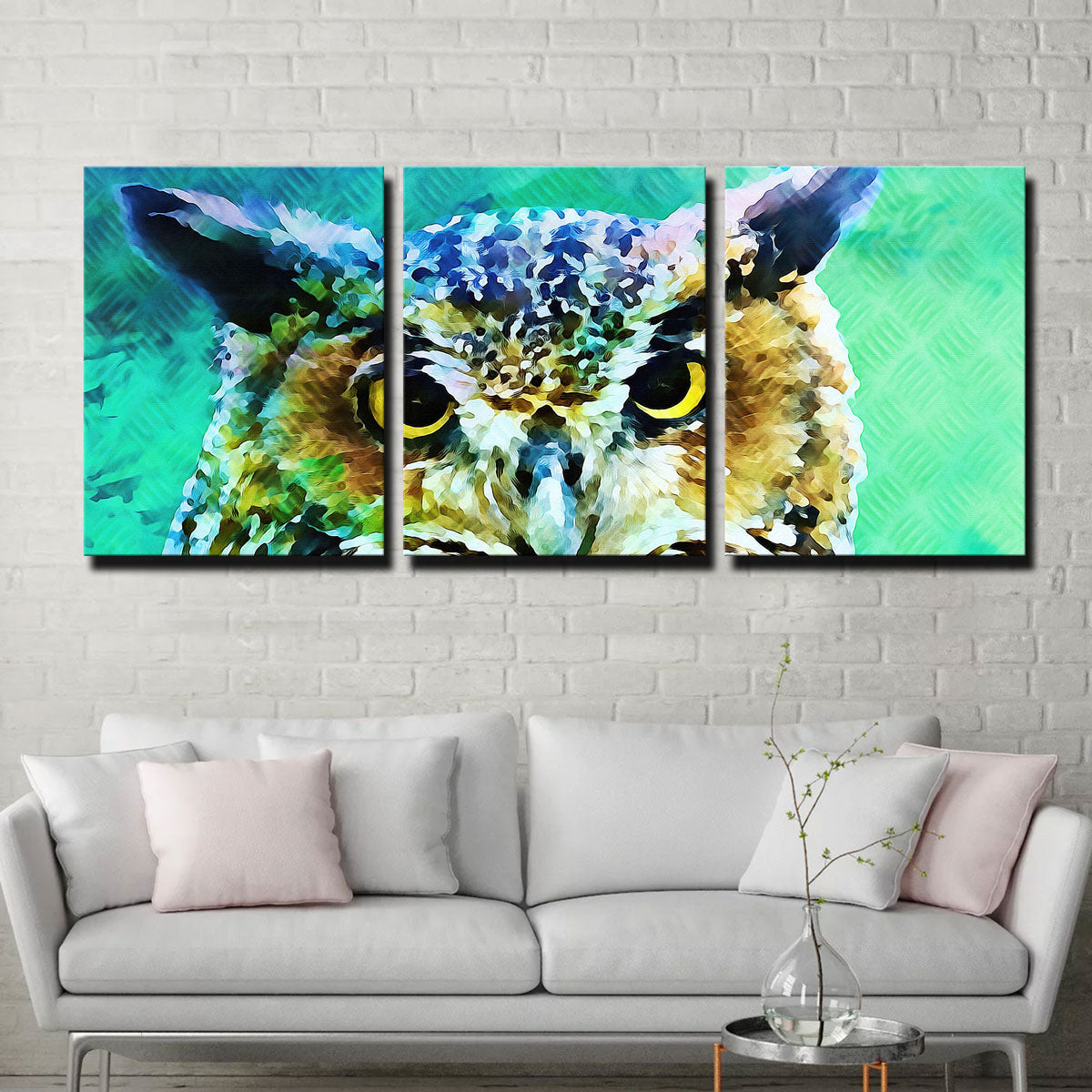 Stunning Great Horned Owl Wall Art by Denise Dundon