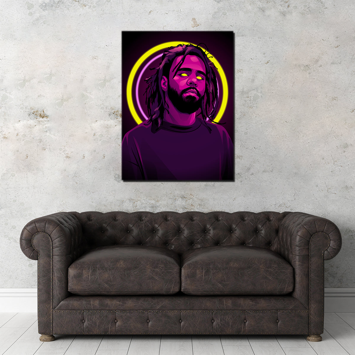 Exclusive J Cole Wall Art - Premium Decor for Music Lovers