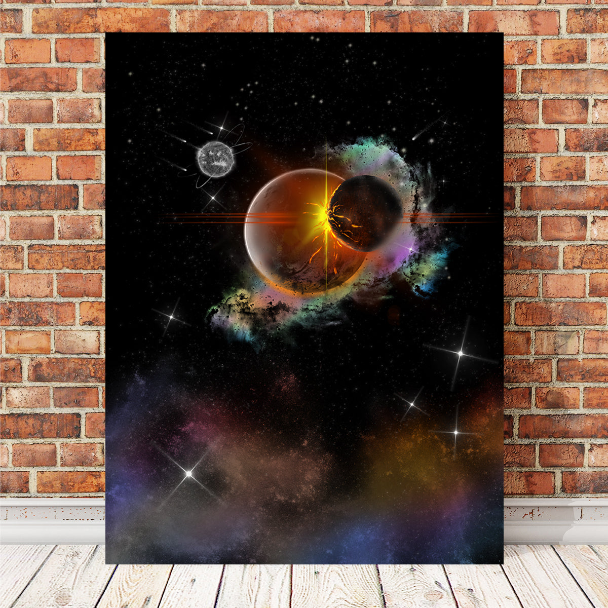 Stunning Collisions Wall Art by JPS Darko Art
